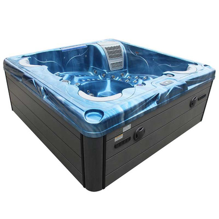 Jacuzzi ogrodowe SPA205T Biała Perła Obudowa Kawa 230x230 cm – elegancja i relaks w domowym SPA