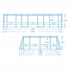 Framellar Garden Pool 488 x 305 x 107 cm 18in1 Bestway 56448 + Bubble Machine gratis