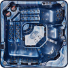 Garden Jacuzzi Hot Tub SPA743 220x220 cm – Spacious Relaxation for the Whole Family