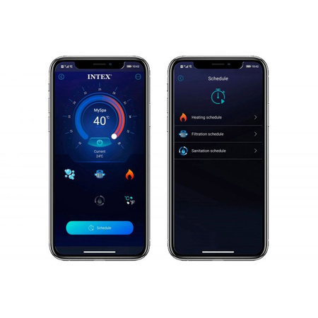 Täispuhutav kaheksanurkne hüdromassaaž 6 inimest 218x71 cm premium lisatarvikud INTEX 28462