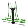 Dvigubas slidinėjimo treniruoklis SM144 - lauko slidinėjimo treniruoklis 2 asmenims visiems raumenims
