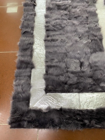 Luxury gift for the home handmade rug PREMIUM style Versace natural sheepskin fur rug