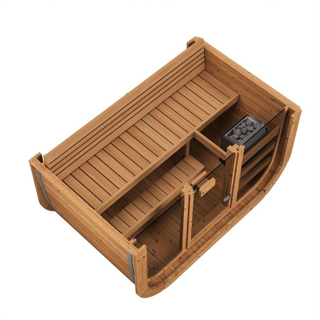 Sauna Icon 125 - Sauna de Jardín Compacta y Moderna | Wellness | Relax | SPA | Relajación de Lujo | Minimalismo Elegante