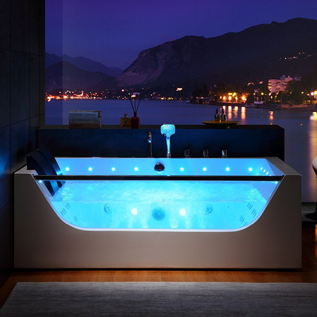 Bubbelbad för hemmet | Vit 42 jets 180×120 | Jacuzzi