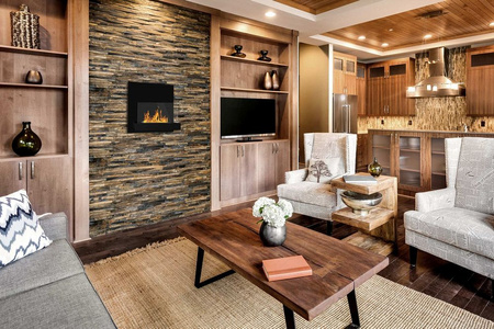 Hängande biokamin BOARD Black – stil, värme och kreativitet i ditt hem