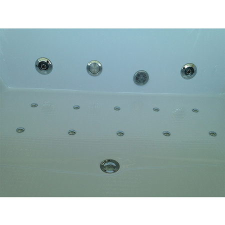 Diablo 666 cadă cu hidromasaj cu incintă și bord 180x150 cm - Relaxare de lux în spa-ul dvs. de acasă