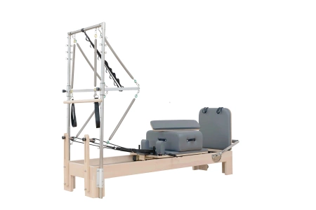 Reformer Pilates s věží YHLCH1 | Dřevěná postel Cadillac | Studio a domov | Trénink a rehabilitace | Quality-Spa Fitness.