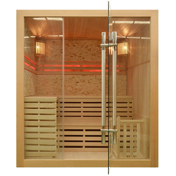 MO-EA4K Suchá sauna s vařičem HARVIA 6 kW | Wellness | Relax | SPA | Elegantní minimalismus | Thermo wood