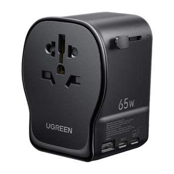 Universal-Reiseadapter / Netzladegerät Ugreen S550, 65W, 2x USB-C, 1x USB-A
