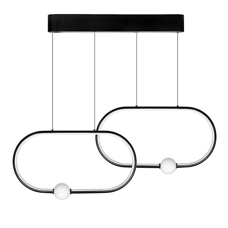 Lampa Led wisząca 48W 4000K czarna DL-G08