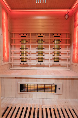 MO-RL3ST Sauna infravermelha com pedra de sal + turmalinas
