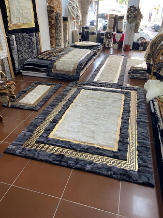 Moquette exclusive en cuir naturel de première qualité - Versace Style