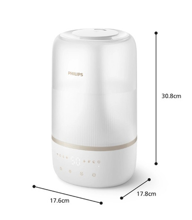 Humidificateur Philips série 1000 HU1510/04/ Avec technologie SkyMist - répartit uniformément l'humidité