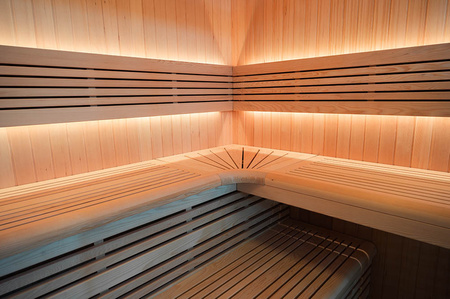 MO-SS2016H Sauna seca con calentador HARVIA 8 kW | Wellness | Relax | SPA | Lista para Montar | Madera Natural