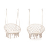 Cadeira suspensa Boho baloiço de jardim com almofada