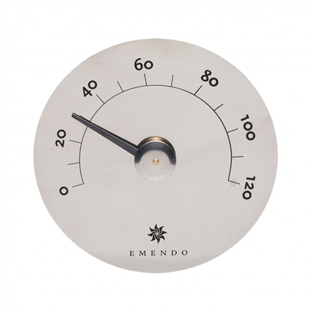 Emendo SAUNATHERMOMETER roestvrij staal / Stoommeter.