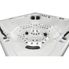 Vrtni jacuzzi SPA743R ECO Cappuccino sa sivim kućištem 220x220 cm – elegancija i ekologija u vašem vrtu