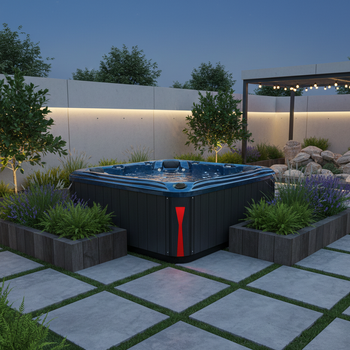 Udendørs jacuzzi spabad SPA561 210x210 cm – en komfortabel oase i din have