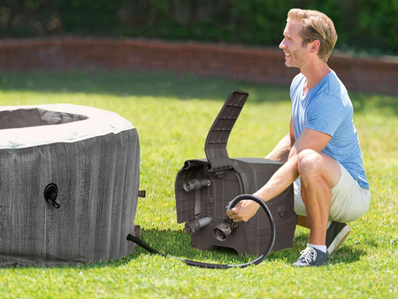 Jacuzzi Inflável INTEX 28440 – SPA para 4 pessoas, 196 x 71 cm com Hidromassagem, WiFi e Conjunto Premium