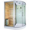 MO-1751W LEWA TRIO, Trockensauna, Dampfsauna und Duschkabine 180X110X223CM | Eleganter Minimalismus | Modernes Design