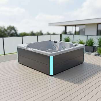 Zunanji vgradni jacuzzi za pet oseb V01 - Spa kopel z masažnim bazenom za 5 oseb, vrtni spa