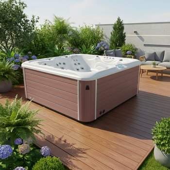 Jacuzzi de jardim banheira SPA560 220x220 cm – luxo e relaxamento total no seu jardim