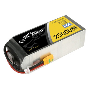 Tattu 25000 mAh 22,8 V 10C 6S1P Lipo Pack-batteri med XT90-S-kontakt