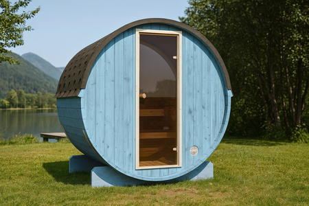 EDA 160 Garden Sauna - Prostorna zunanja savna za 3-4 osebe z električnim štedilnikom, idealna za sprostitev na vrtu