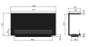 Minimalist Bio Fireplace Inside C1000 v2 — built-in recess fireplace with LONGFIRE 800 burner, tempered glass