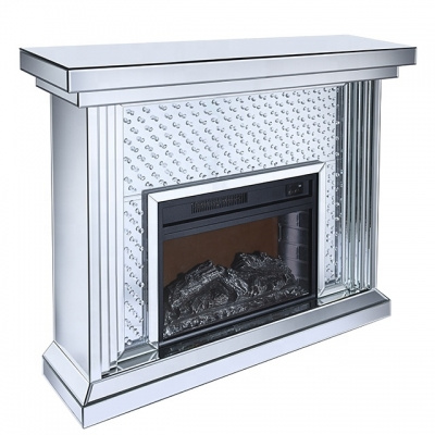 Glass Fireplace 123x38.5x91  cm – Decorative with Electric Insert for Your Home