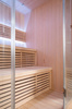 Sausā sauna 4 personām ar HARVIA 6 kW plīti 180 x 140 x 200 cm | Wellness | Relax | SPA | Panorāmas stikls | Ģimenei un draugiem