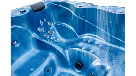 Garden Jacuzzi ZR6005 Infinity | 5 személyes pezsgőfürdő | 34 fúvóka | egész évben | kültéri kád | kültéri fürdőkád