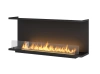 Aesthetic bioethanol fireplace Inside C1200 v2 — minimalist built‑in fireplace for a recess (3 l, 1000 mm burner)