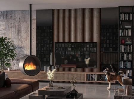 Biokrbový hořák INSIDE BLACK 1000 – luxusní oheň ve vašem interiéru