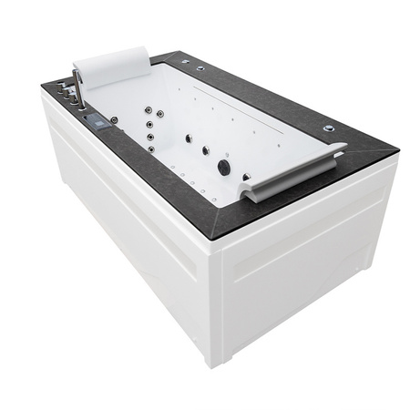 Mājas spa vanna Boston 926 Black | Ash 180x100 cm 46 sprauslas | Jacuzzi