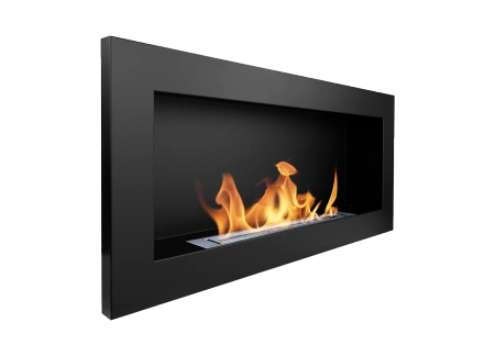 Biopejs 900x400 Sort Strukturel - Moderne Bioethanol Pejs uden Skorsten