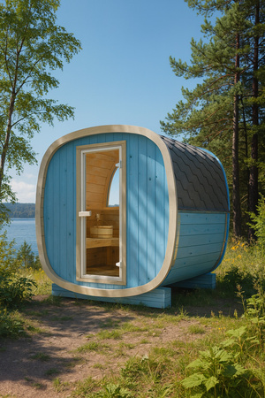 Sauna exterior Uku 130 para 3-4 pessoas/ NOVA COLEÇÃO RAINBOW / Apenas aquecimento elétrico / Abeto nórdico de alta qualidade (madeira térmica de pinho) | Bem-estar | Relaxamento | SPA | Bem-estar | Relaxamento | SPA | Estilo nórdico | Madeira térmica