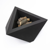 Designer-havebålsted Quality Spa TRIANGULAR —  3 mm stål, mat sort