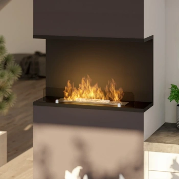 Bioșemineu interior C800 v2 - șemineu încastrat cu arzător FALA 500 mm, control flacără