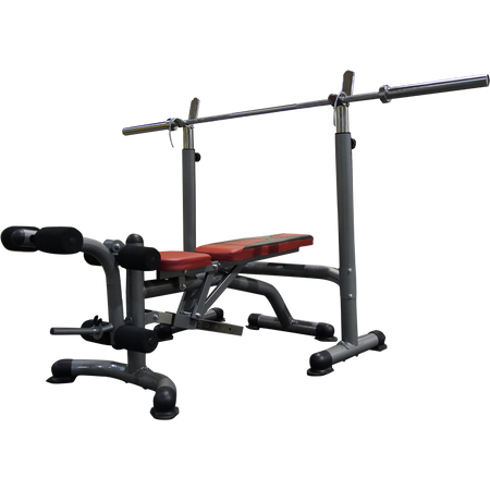 Multifunctional training bench for exercises with barbell holders CFA-199