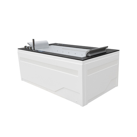 Mājas spa vanna Boston 926 Black | Ash 180x100 cm 46 sprauslas | Jacuzzi