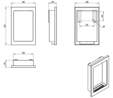 Ripustettava biotakka Vertical black structural matt - tyyliä, lämpöä ja luovuutta kotiisi!