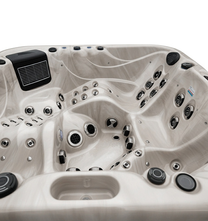 Jacuzzi de jardín SPA347 230x230 cm – bañera de hidromasaje SPA exclusiva para 5 personas