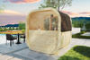 Eke 160 outdoor sauna for 3–4 people with Harvia Vega heater + free cosmetics + sauna accessories | Finnish sauna | thermowood | Thermally treated wood
