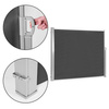 Copertină pliabilă 300x180 cm ecran lateral roller blind pentru grădină la terasă antracit MultiGarden