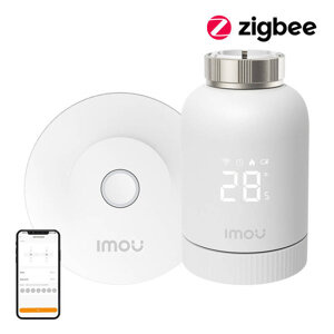 Kit de tête thermostatique ZigBee IMOU KIT-TRV1-EU-2 avec 6 adaptateurs et passerelle
