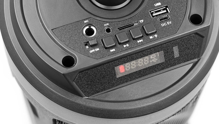 SQUEAK Harmony SQ1004 Bluetooth 5.0 EDR-högtalare med karaoke - 40 W, USB, microSD, uppladdningsbar, LED