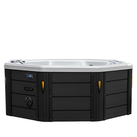 Hagejacuzzi SPA107 220x220 cm – luksuriøst SPA-badekar for 6 personer