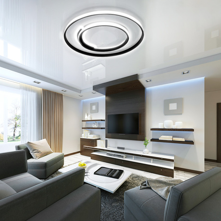 Ceiling lamp LED Circles and lines 76W + Pilot DL-G03