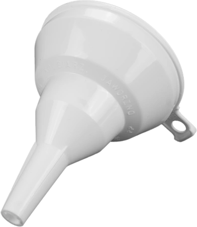 Embudo de biocombustible para biochimeneas: vertido preciso y seguro